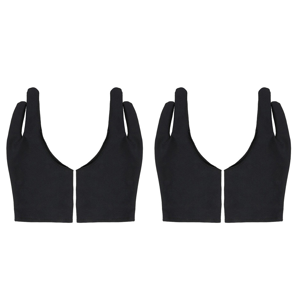 Drawing Glove Artist - 4Pcs Artist Two Finger Gloves Spandex