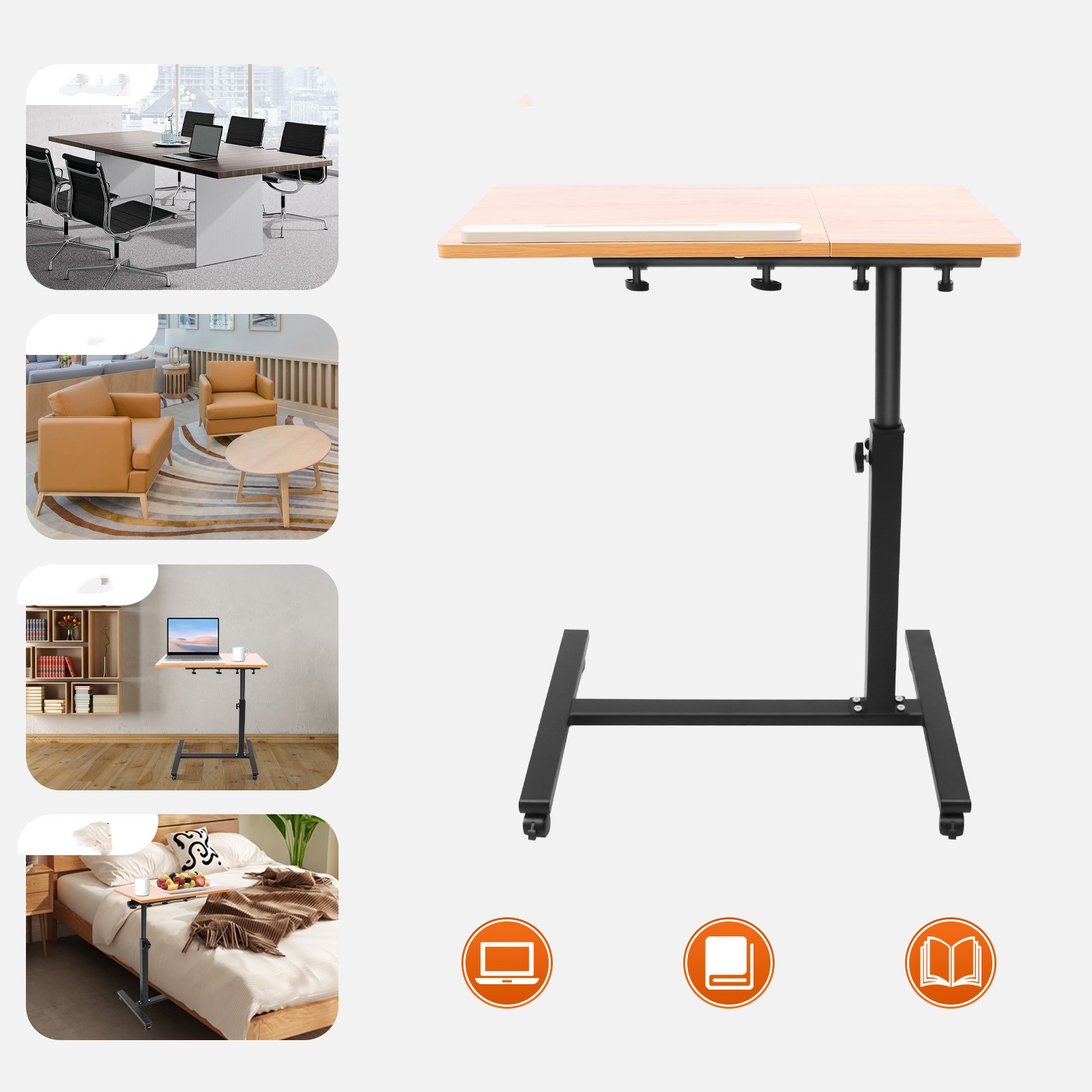 Mobile Laptop Table Adjustable - Tablet Lap Desk ulasan dan harga