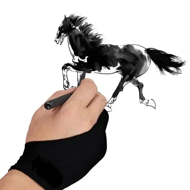 Two-Finger Anti-fouling Drawin - Drawing Glove Artist ulasan dan harga