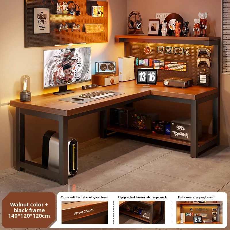 Modern Corner Computer Desk L- - Tablet Lap Desk ulasan dan harga