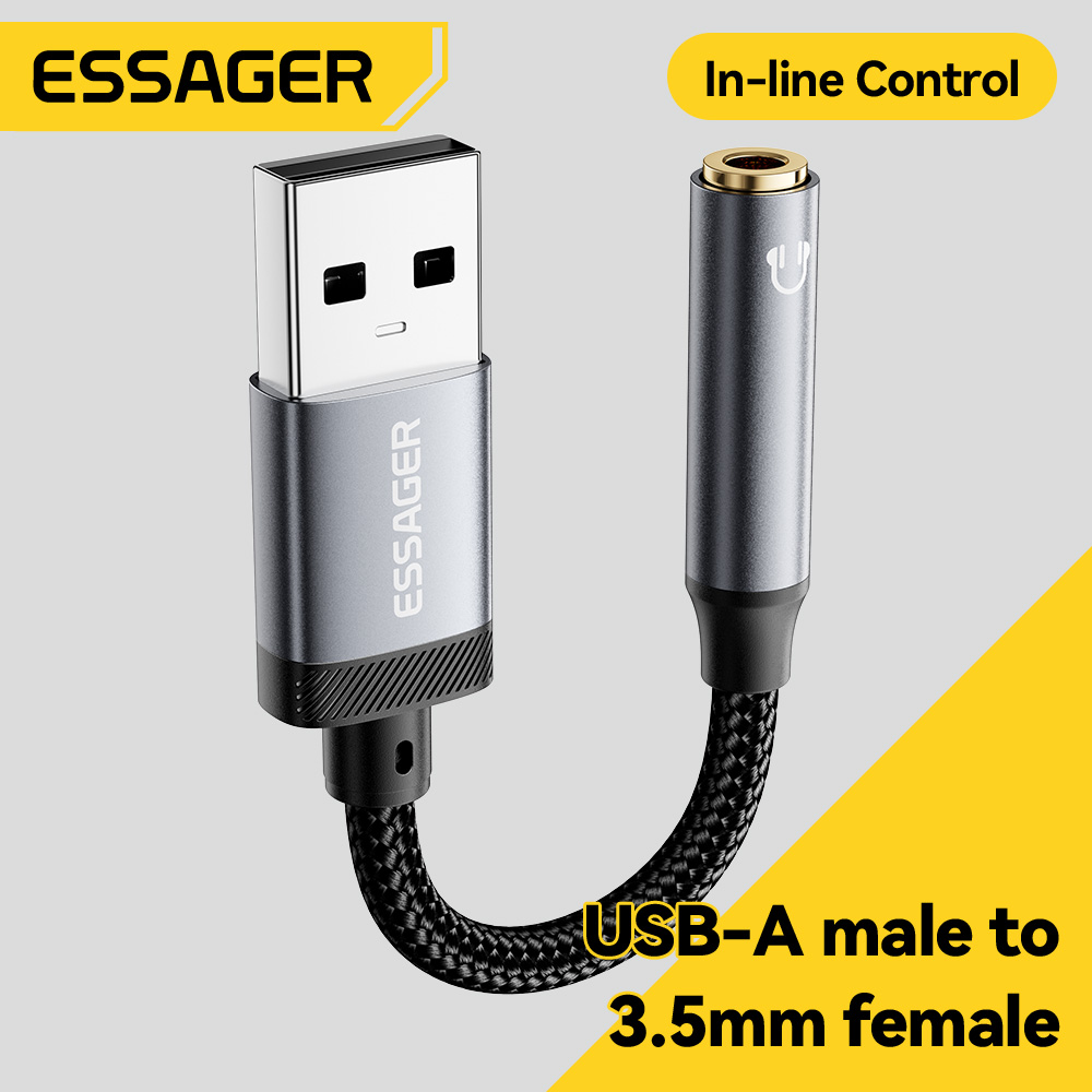 Essager USB To 3.5mm Audio Cab - Wired Earphone Lightning ulasan dan harga